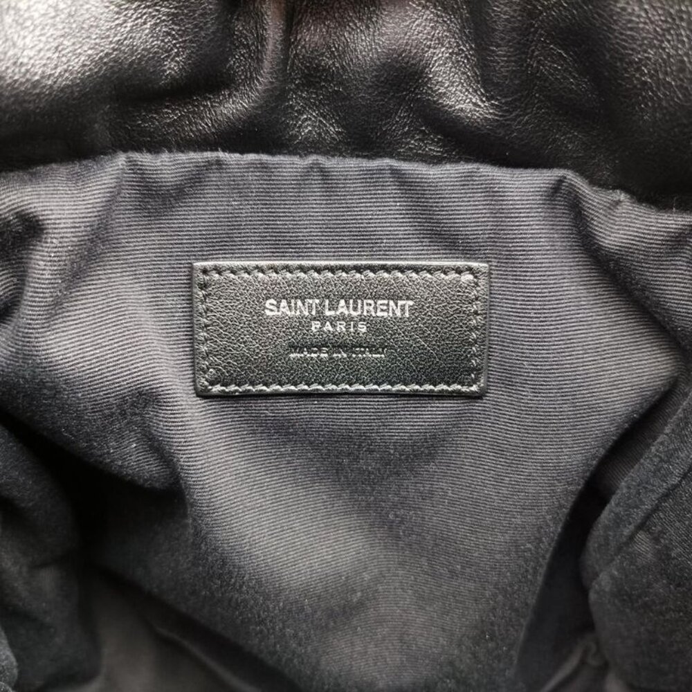 Saint Laurent Yves Helena Fringe Bucket Multicolor Canvas Shoulder Bag - Picture 7 of 10